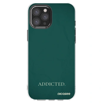 Picasee silikónový prehľadný obal pre Apple iPhone 12 Pro Max - Addicted