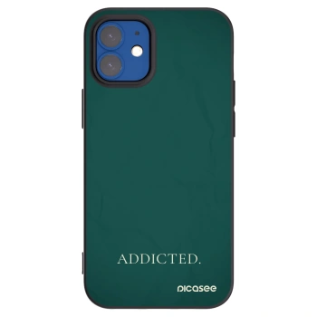 Picasee silikónový čierny obal pre Apple iPhone 12 mini - Addicted