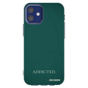 Picasee silikónový prehľadný obal pre Apple iPhone 12 mini - Addicted