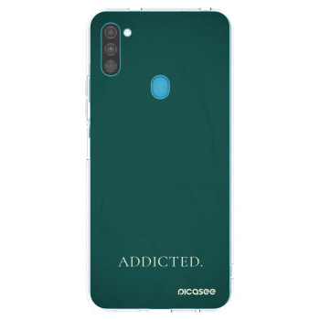 Picasee silikónový prehľadný obal pre Samsung Galaxy M11 - Addicted
