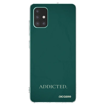 Picasee silikónový prehľadný obal pre Samsung Galaxy M51 M515F - Addicted