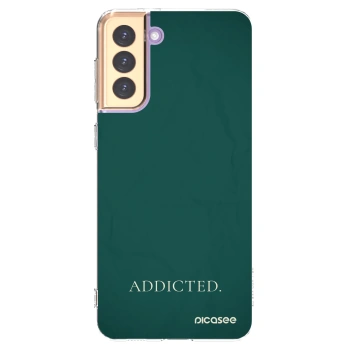 Picasee silikónový prehľadný obal pre Samsung Galaxy S21+ 5G G996F - Addicted