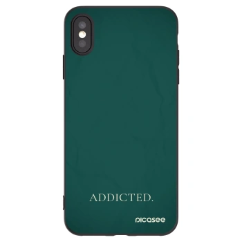 Picasee silikónový čierny obal pre Apple iPhone XS Max - Addicted