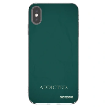 Picasee silikónový prehľadný obal pre Apple iPhone XS Max - Addicted