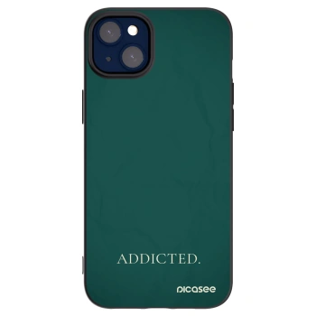 Picasee silikónový čierny obal pre Apple iPhone 14 Plus - Addicted