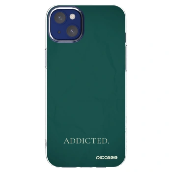 Picasee silikónový prehľadný obal pre Apple iPhone 14 Plus - Addicted