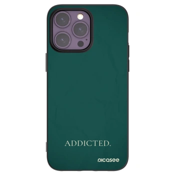 Picasee silikónový čierny obal pre Apple iPhone 14 Pro Max - Addicted