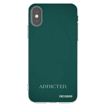 Picasee silikónový prehľadný obal pre Apple iPhone X/XS - Addicted