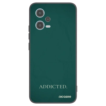 Picasee silikónový čierny obal pre Xiaomi Redmi Note 12 5G - Addicted