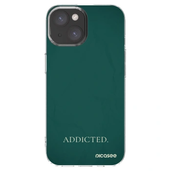 Picasee silikónový prehľadný obal pre Apple iPhone 15 - Addicted