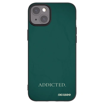 Picasee silikónový čierny obal pre Apple iPhone 15 Plus - Addicted