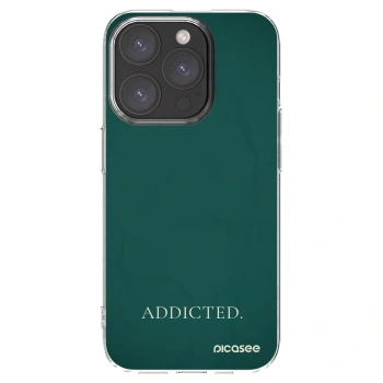 Picasee silikónový prehľadný obal pre Apple iPhone 15 Pro - Addicted