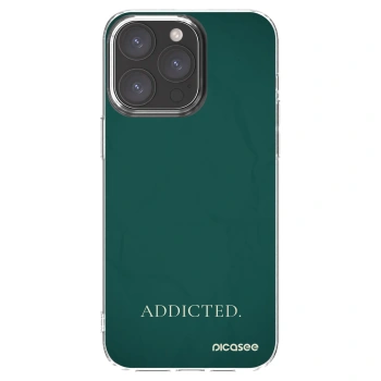Picasee silikónový prehľadný obal pre Apple iPhone 15 Pro Max - Addicted