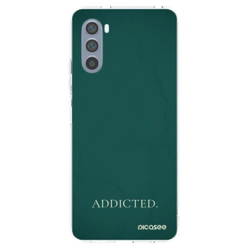 Picasee silikónový prehľadný obal pre Motorola Moto G62 - Addicted