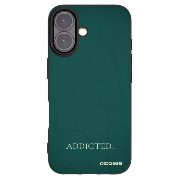 Picasee silikónový čierny obal pre Apple iPhone 16 - Addicted