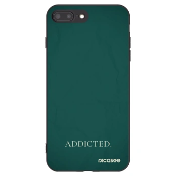 Picasee silikónový čierny obal pre Apple iPhone 7 Plus - Addicted