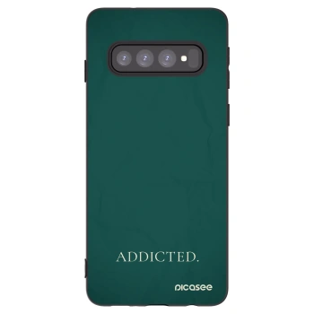 Picasee silikónový čierny obal pre Samsung Galaxy S10 G973 - Addicted