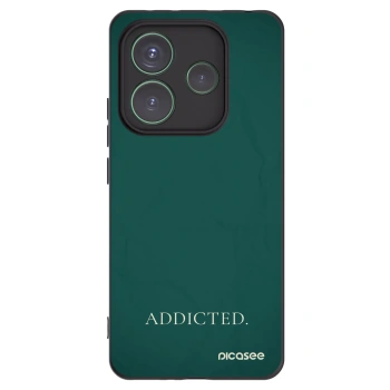 Picasee silikónový čierny obal pre Xiaomi Redmi Note 14 5G - Addicted