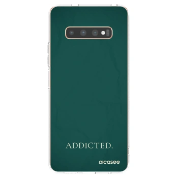 Picasee silikónový prehľadný obal pre Samsung Galaxy S10 Plus G975 - Addicted