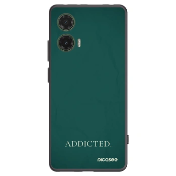 Picasee silikónový čierny obal pre Motorola Moto G35 5G - Addicted