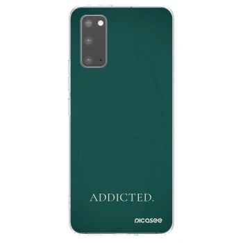Picasee silikónový prehľadný obal pre Samsung Galaxy S20 G980F - Addicted