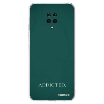 Picasee silikónový prehľadný obal pre Xiaomi Redmi Note 9 Pro - Addicted