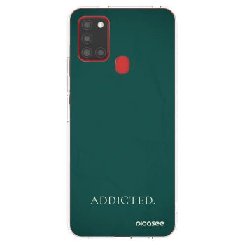Picasee silikónový prehľadný obal pre Samsung Galaxy A21s - Addicted