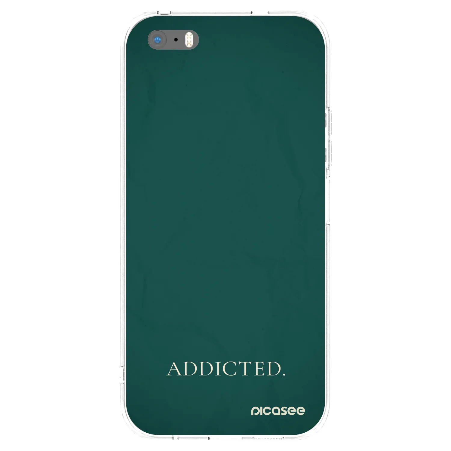 Silikónový prehľadný obal pre Apple iPhone 5/5S/SE - Addicted