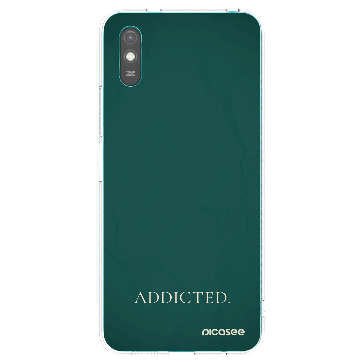 Silikónový prehľadný obal pre Xiaomi Redmi 9A - Addicted