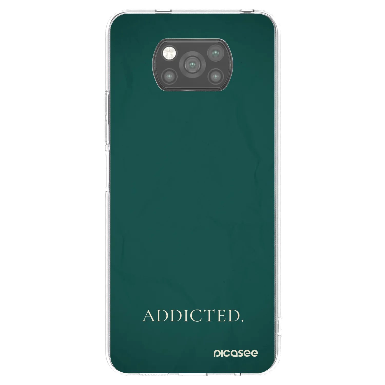 Picasee silikónový čierny obal pre Xiaomi Poco X3 - Addicted