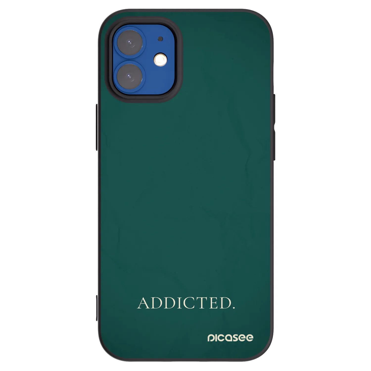 Silikónový čierny obal pre Apple iPhone 12 mini - Addicted