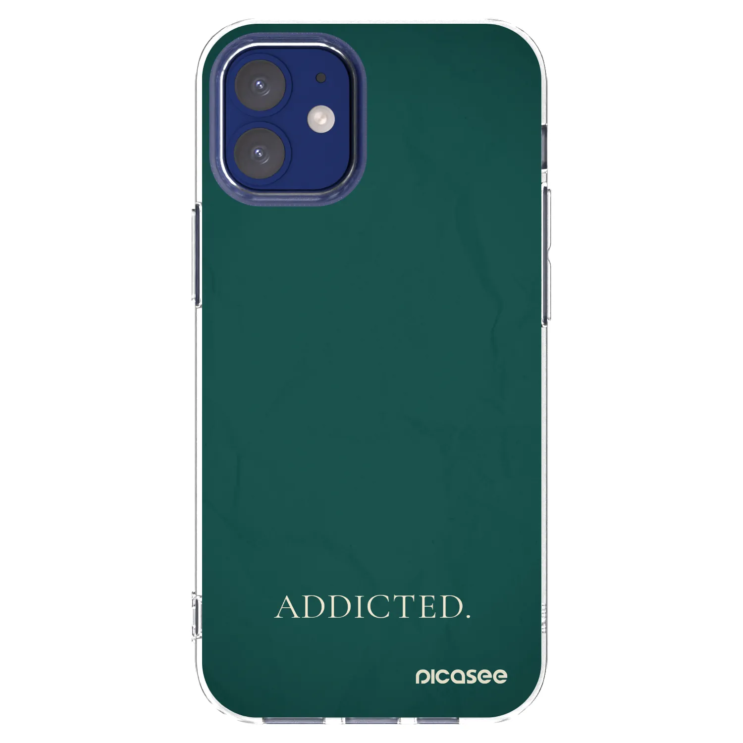 Silikónový prehľadný obal pre Apple iPhone 12 mini - Addicted