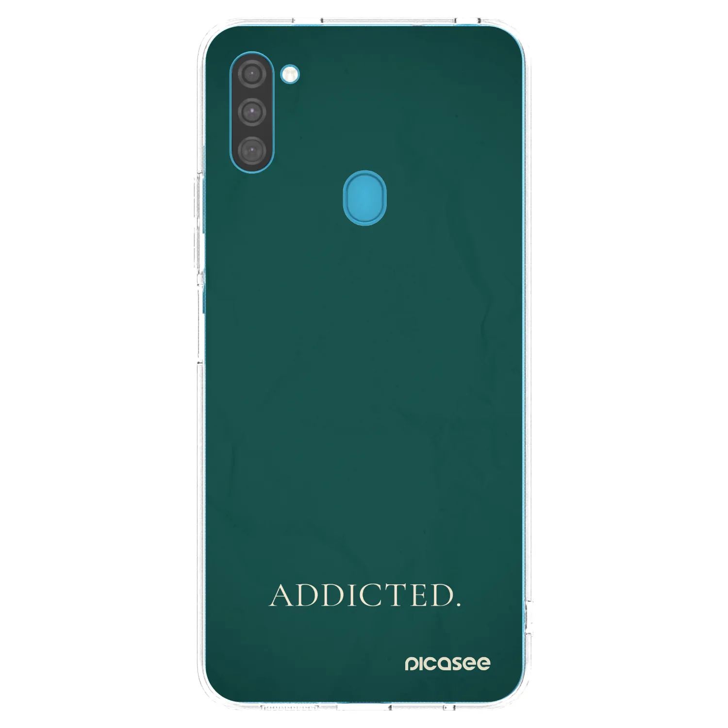 Silikónový prehľadný obal pre Samsung Galaxy M11 - Addicted