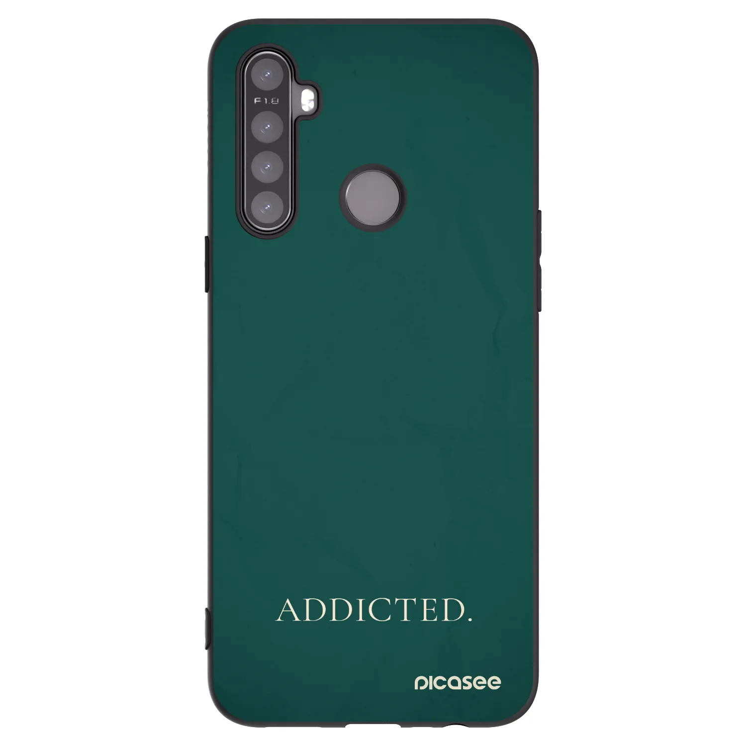 Picasee silikónový čierny obal pre Realme 6i - Addicted