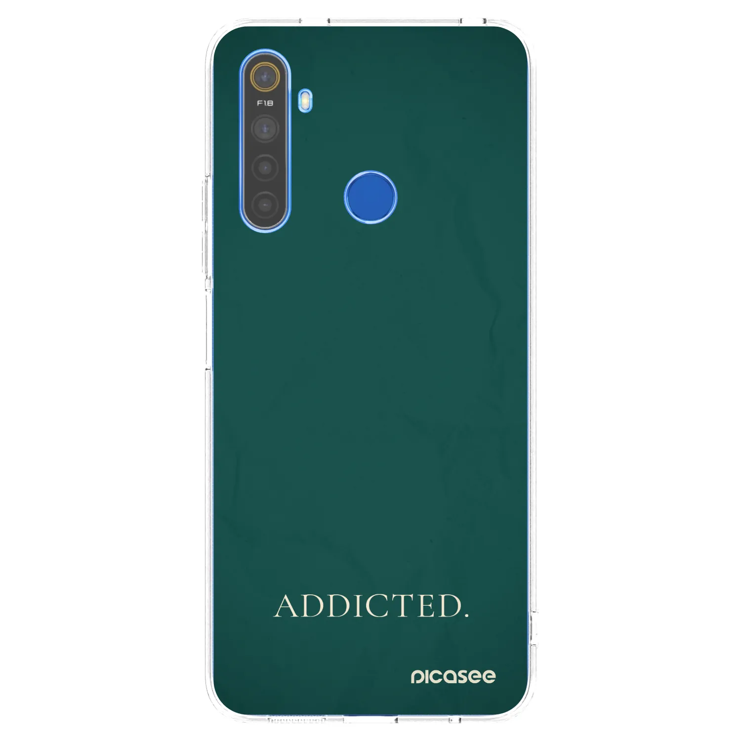 Picasee silikónový prehľadný obal pre Realme 5 - Addicted