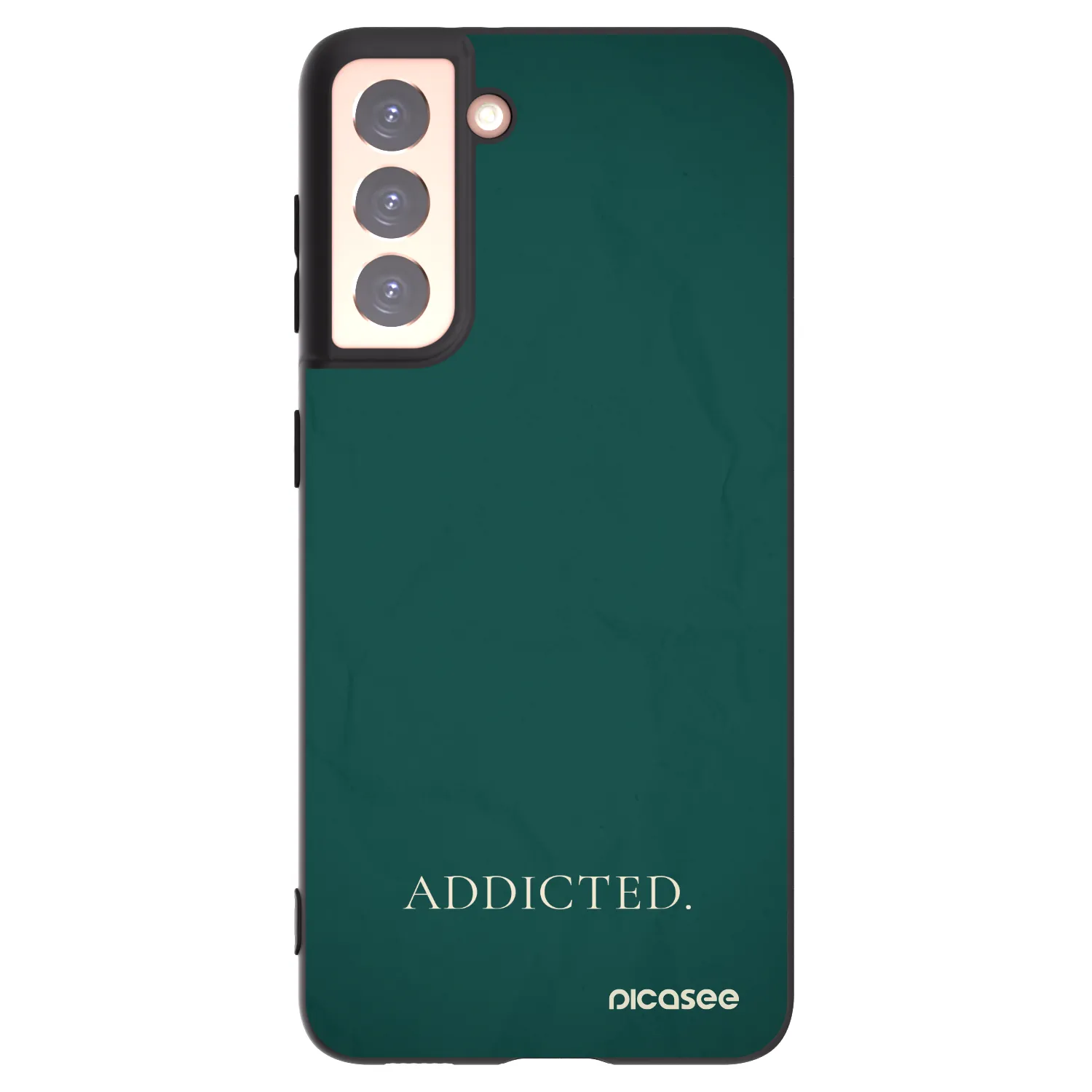Silikónový čierny obal pre Samsung Galaxy S21 5G G991B - Addicted