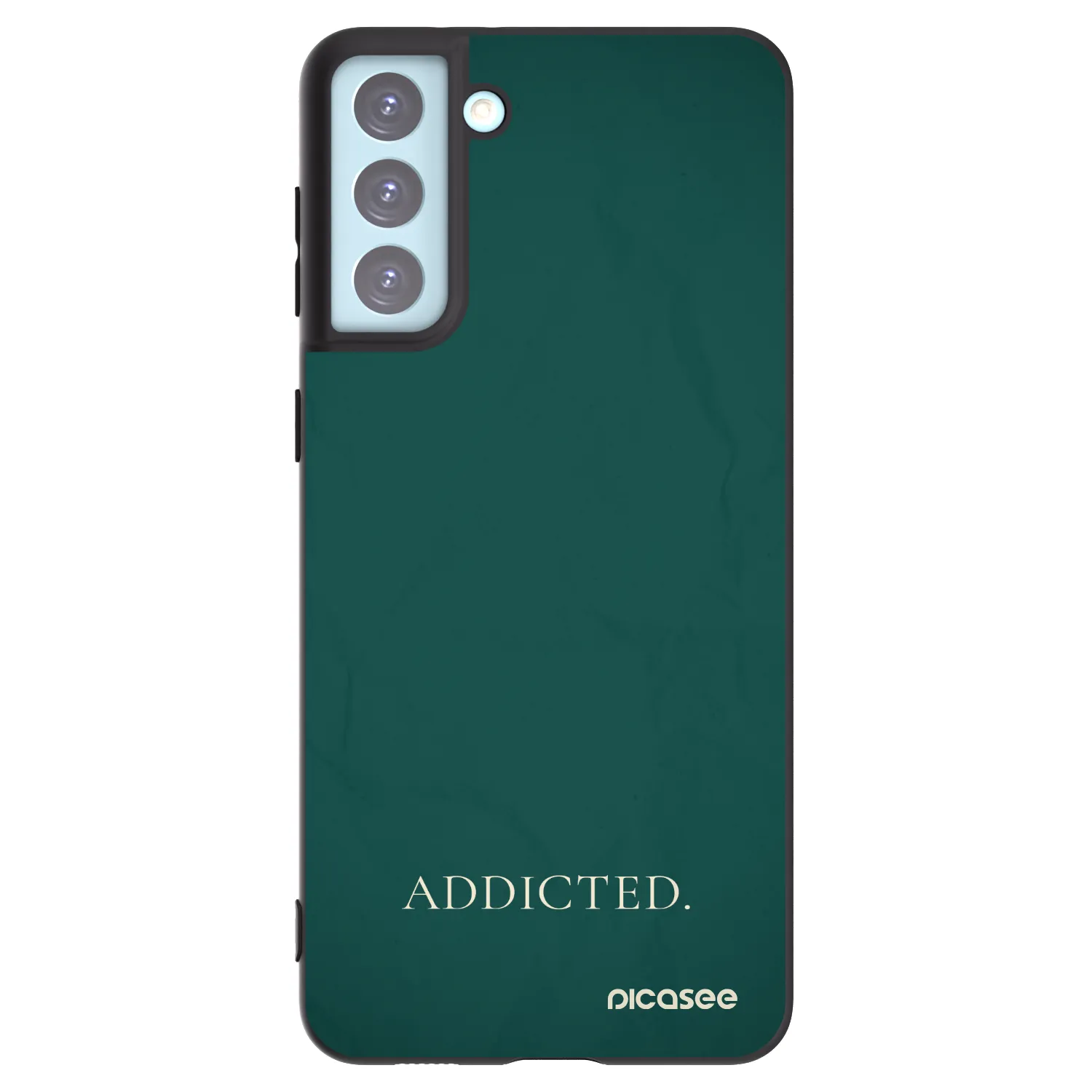 Picasee silikónový čierny obal pre Samsung Galaxy S21+ 5G G996F - Addicted