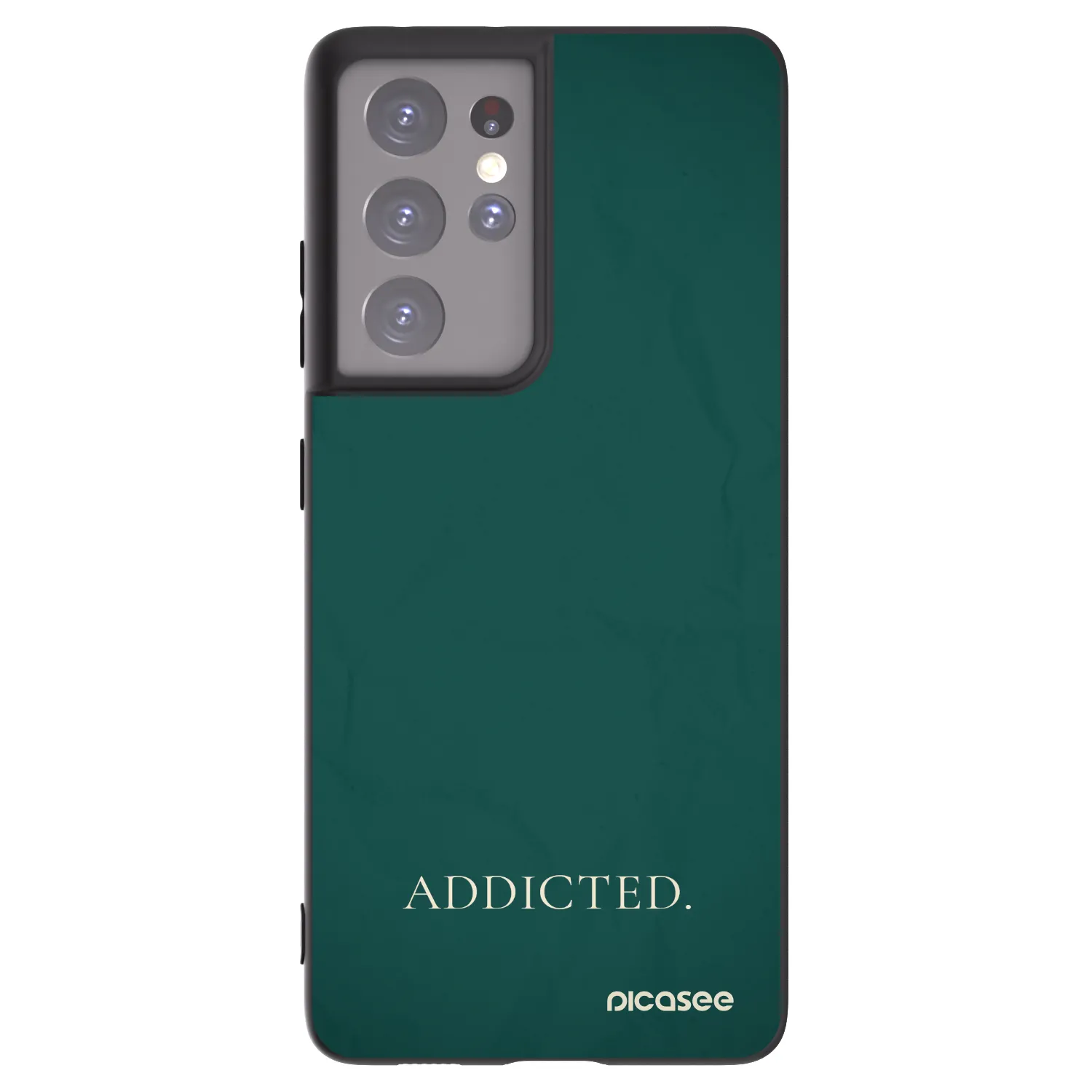 Silikónový čierny obal pre Samsung Galaxy S21 Ultra 5G G998B - Addicted
