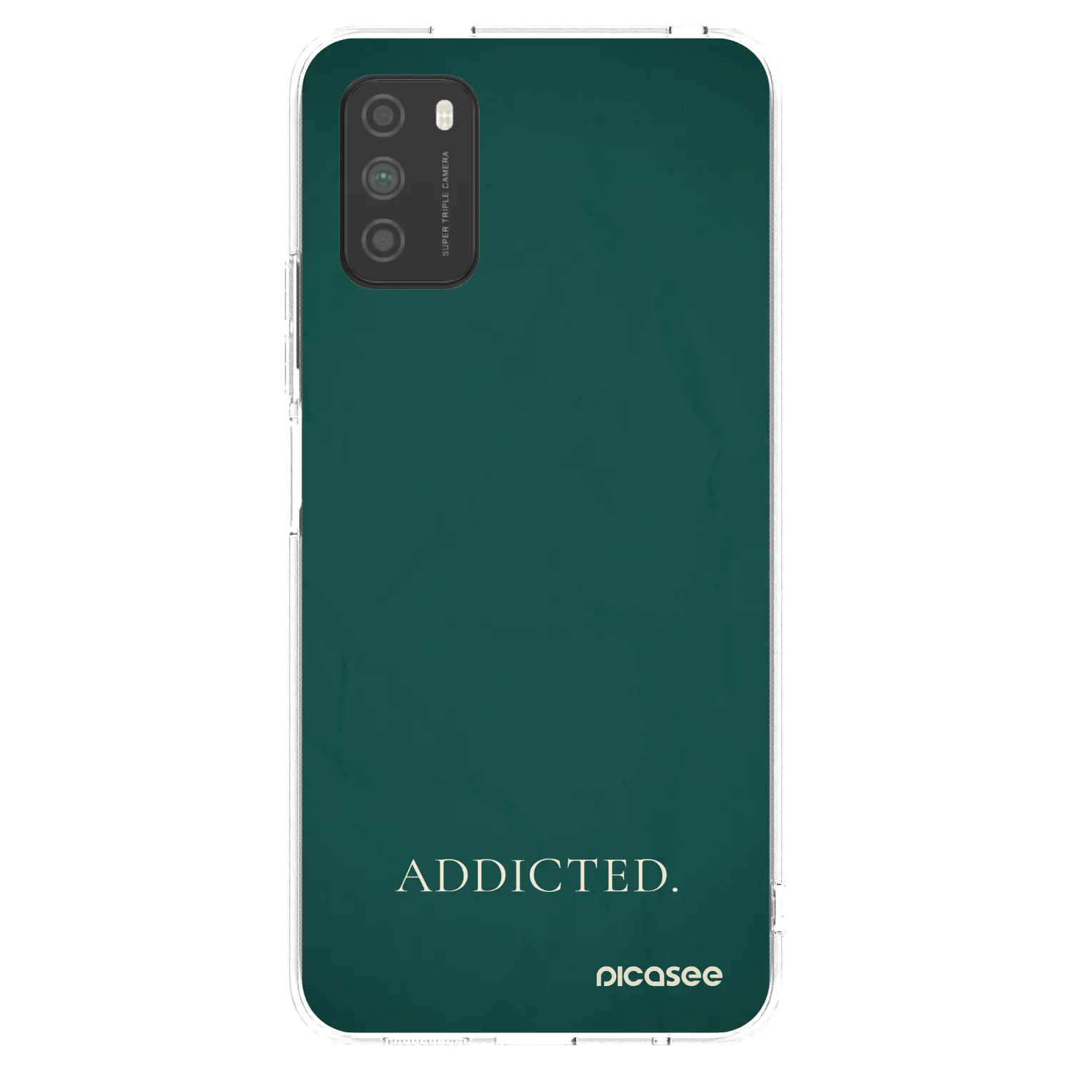 Silikónový prehľadný obal pre Xiaomi Poco M3 - Addicted