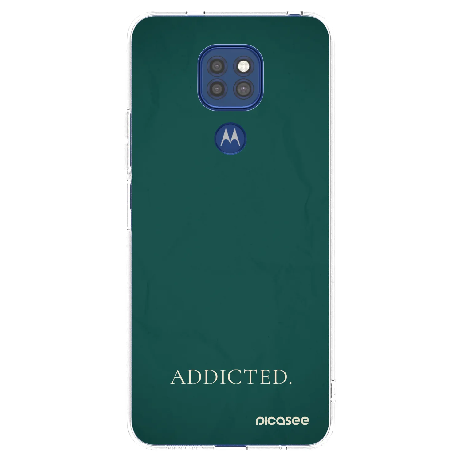 Silikónový prehľadný obal pre Motorola Moto G9 Play - Addicted
