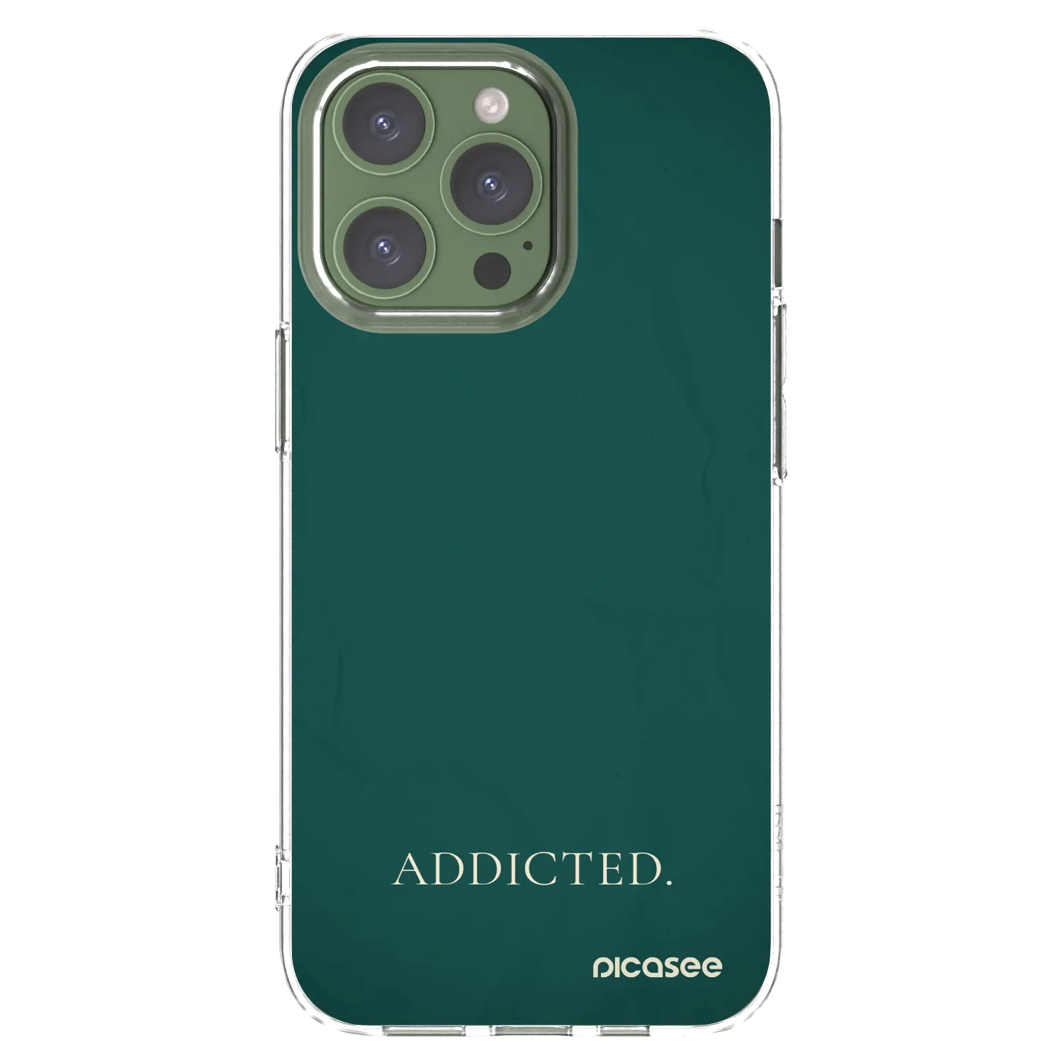 Silikónový prehľadný obal pre Apple iPhone 13 Pro - Addicted