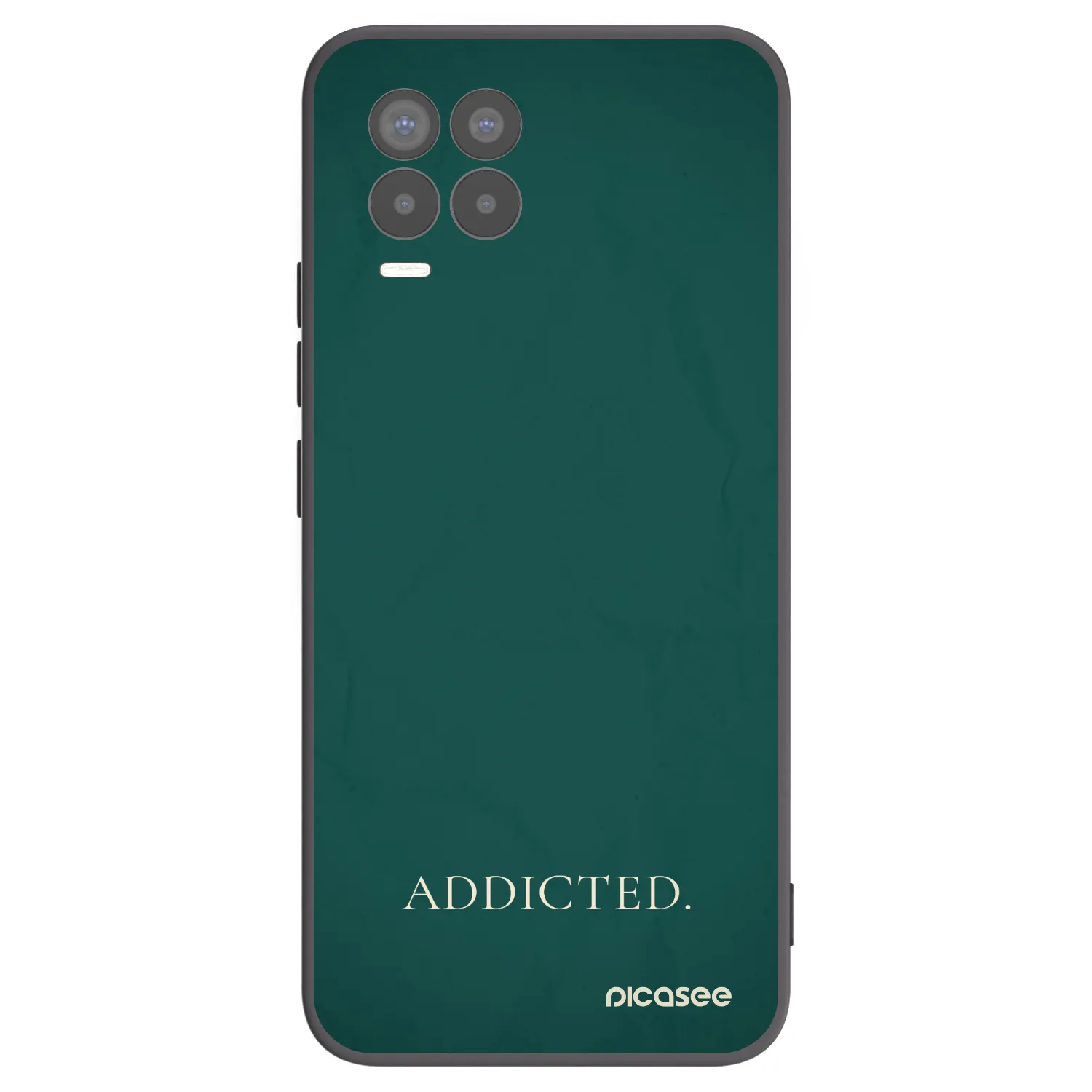 Picasee silikónový čierny obal pre Realme 8 Pro - Addicted