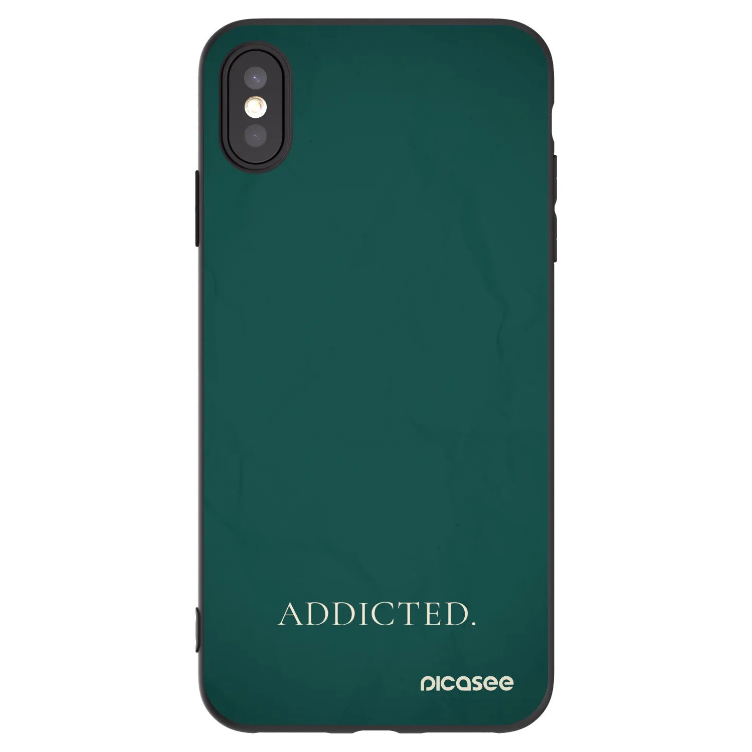 Picasee silikónový čierny obal pre Apple iPhone XS Max - Addicted
