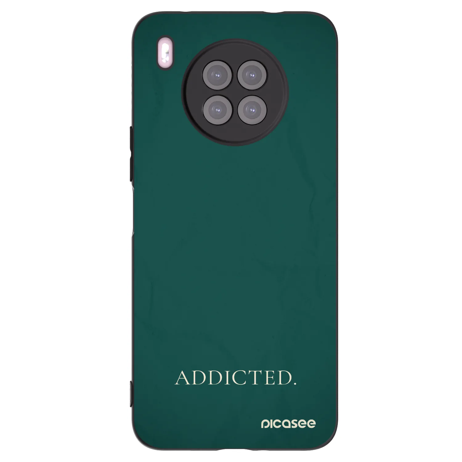 Picasee silikónový čierny obal pre Huawei Nova 8i - Addicted