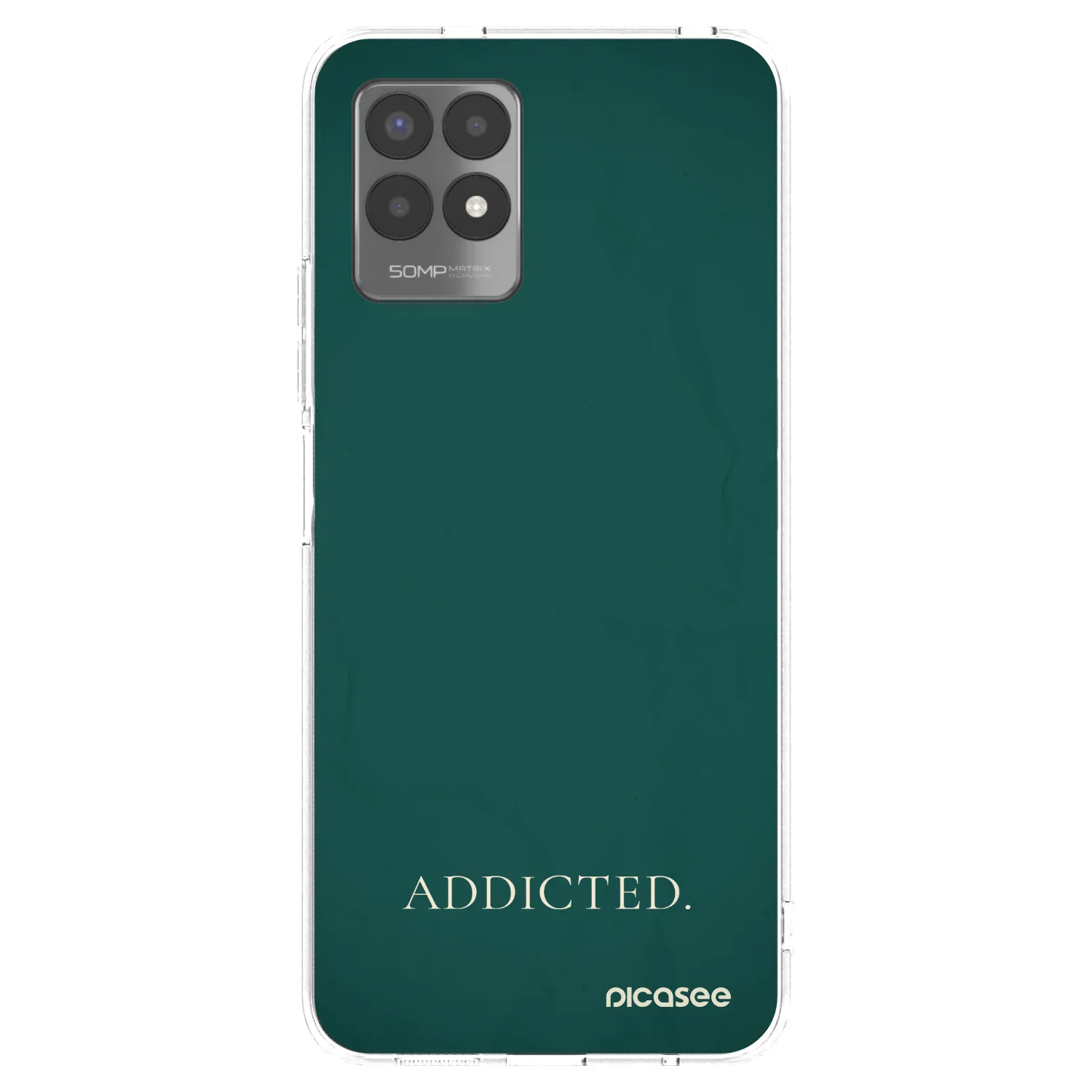 Silikónový prehľadný obal pre Realme 8i - Addicted