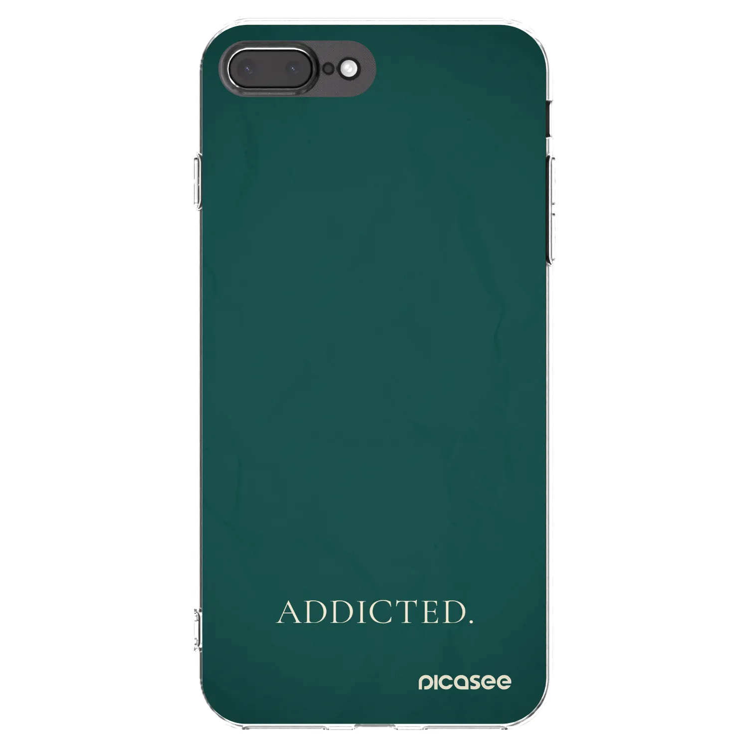 Picasee silikónový prehľadný obal pre Apple iPhone 7 Plus - Addicted