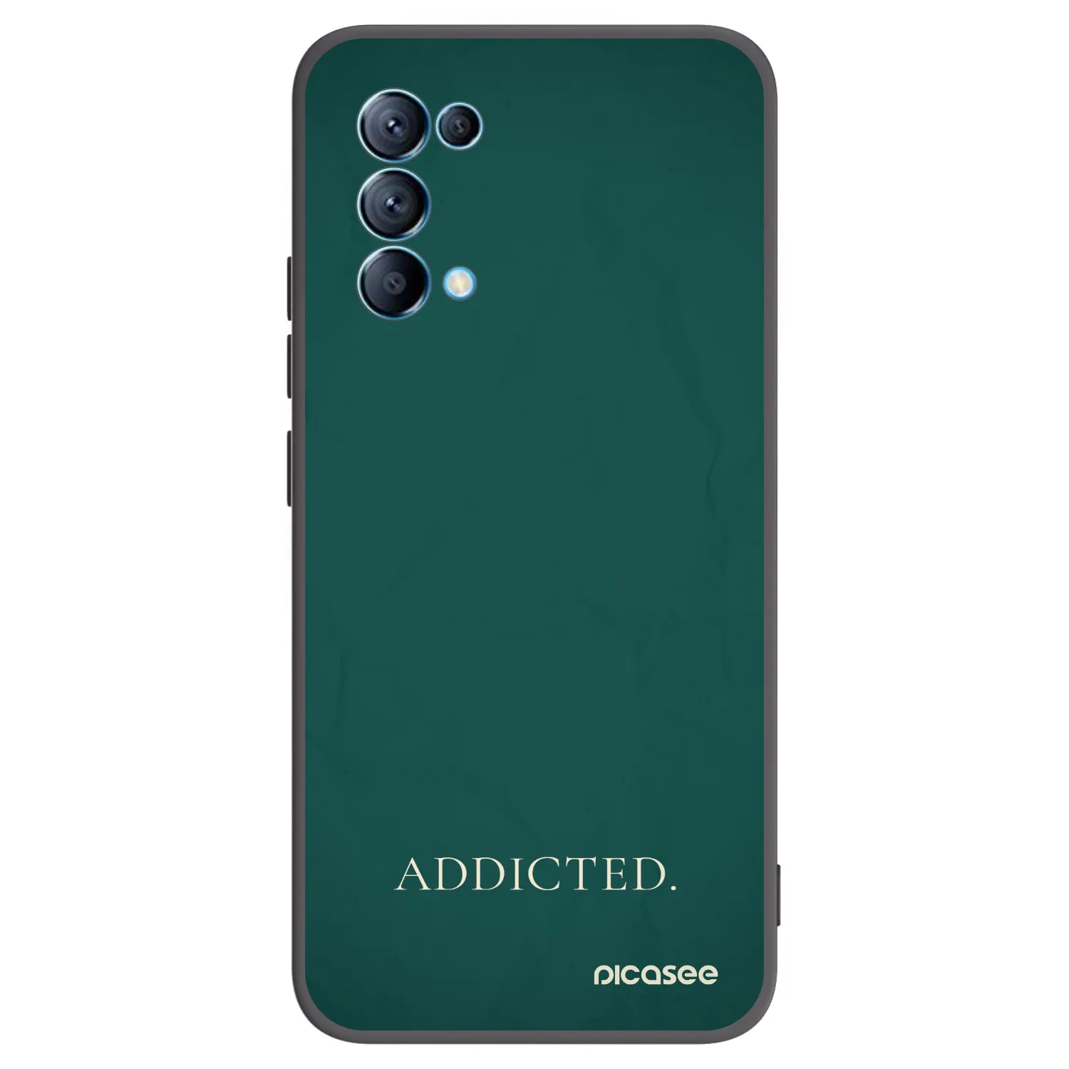 Picasee silikónový čierny obal pre OPPO Reno 5 5G - Addicted