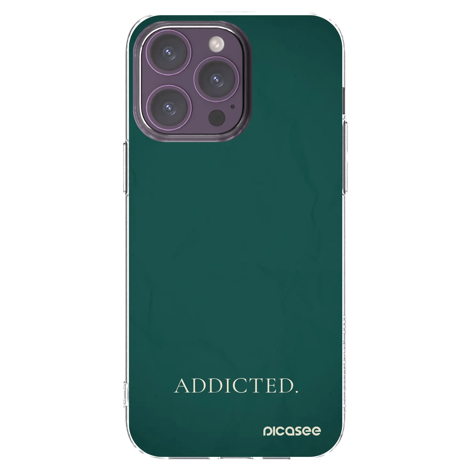Picasee silikónový prehľadný obal pre Apple iPhone 14 Pro Max - Addicted