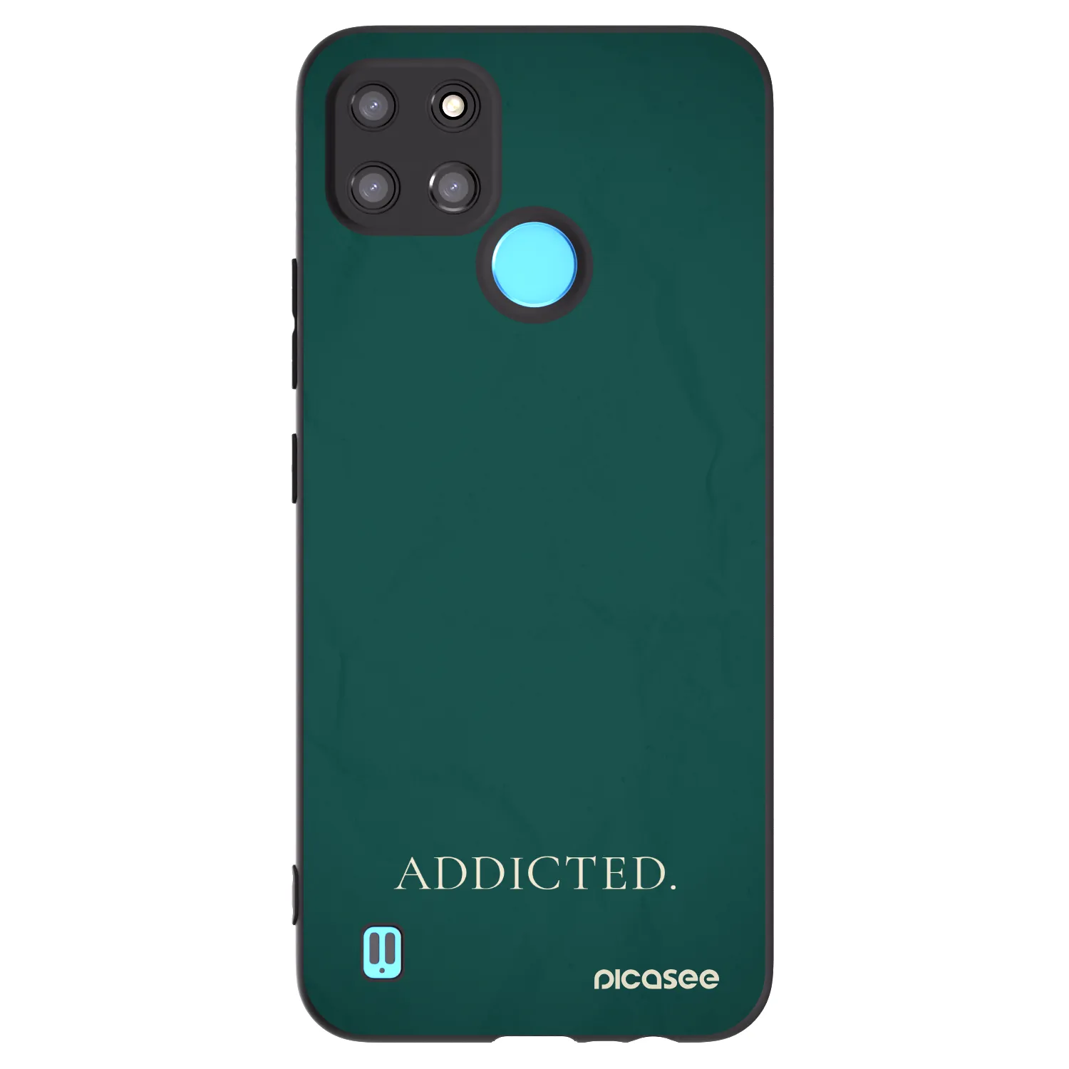 Picasee silikónový čierny obal pre Realme C21Y - Addicted