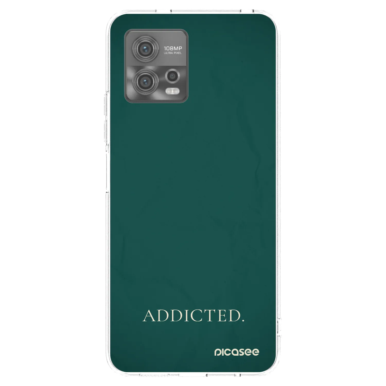 Silikónový prehľadný obal pre Motorola Moto G72 - Addicted